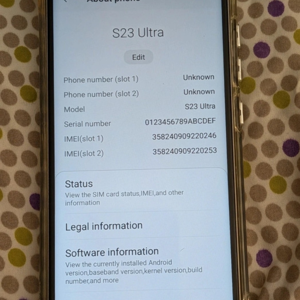S23 Ultra Smartphone - Black